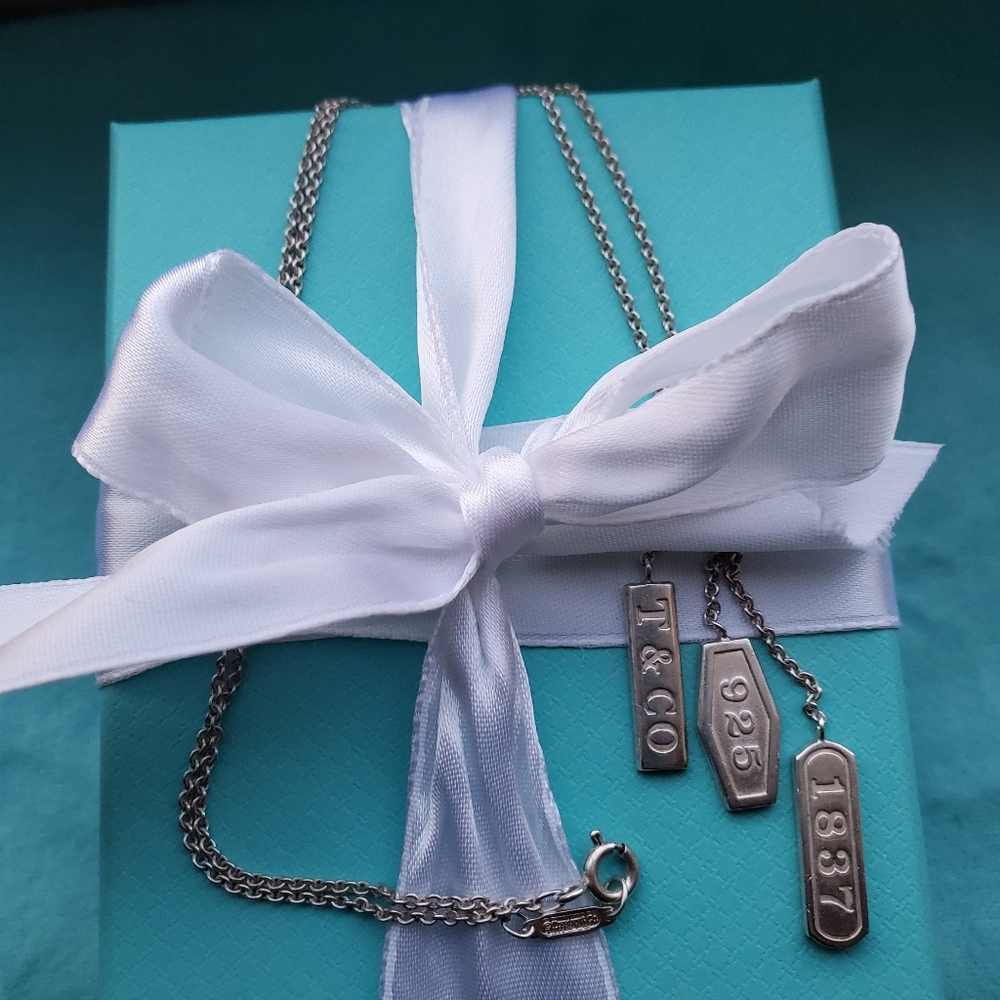 Tiffany Dangle Sikver   Necklace